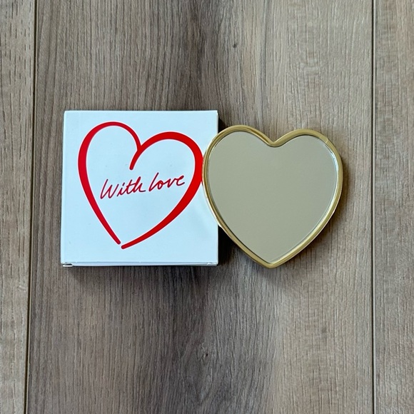 “WITH LOVE” GOLD HEART MIRROR!! BRAND NEW!! - Picture 2 of 2